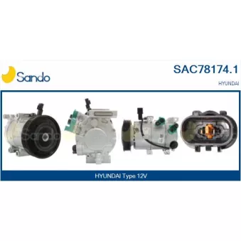 Compresseur, climatisation SANDO OEM 97701A5501