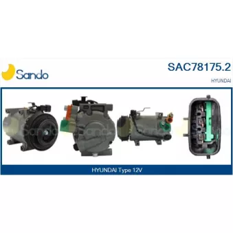 Compresseur, climatisation SANDO OEM 97701B9560