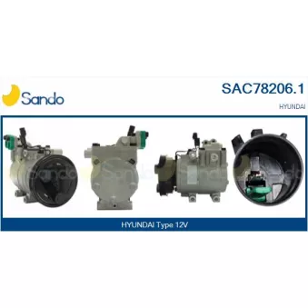 Compresseur, climatisation SANDO OEM 9770125100