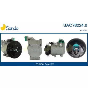 Compresseur, climatisation SANDO SAC78224.0