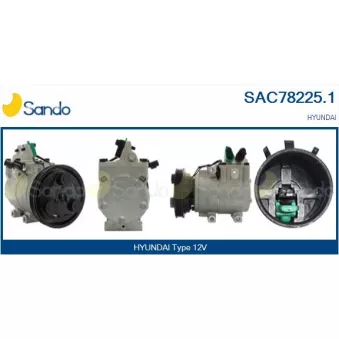 Compresseur, climatisation SANDO SAC78225.1