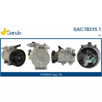 Compresseur, climatisation SANDO OEM 977012F030