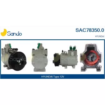 Compresseur, climatisation SANDO SAC78350.0