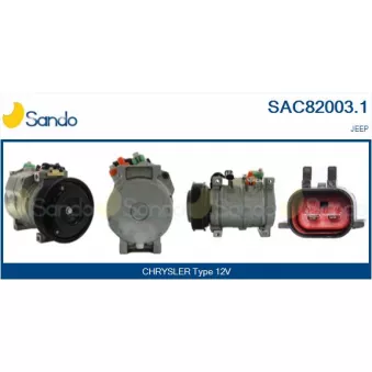 Compresseur, climatisation SANDO OEM 55037467AB