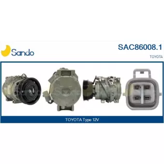 Compresseur, climatisation SANDO OEM 8841044050