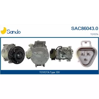 Compresseur, climatisation SANDO OEM 883106A330
