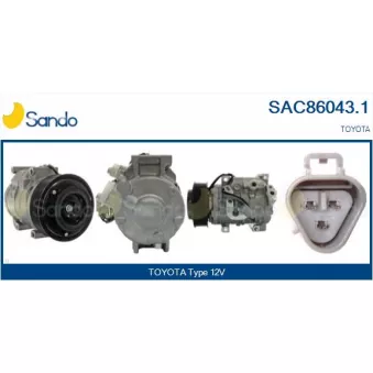 Compresseur, climatisation SANDO OEM 883106A330