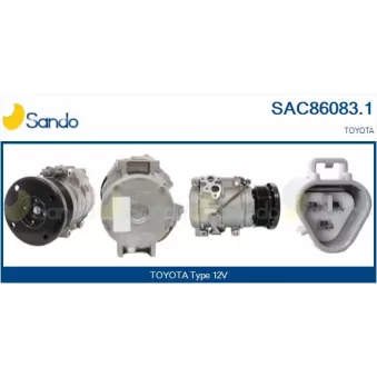 Compresseur, climatisation SANDO SAC86083.1
