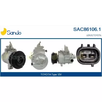Compresseur, climatisation SANDO SAC86106.1