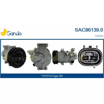 Compresseur, climatisation SANDO OEM 883102B691