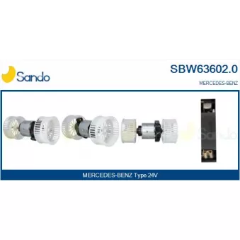 Pulseur d'air habitacle SANDO SBW63602.0