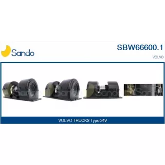 Pulseur d'air habitacle SANDO SBW66600.1