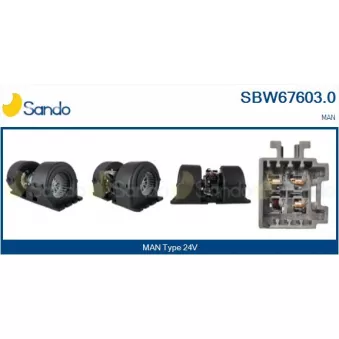 Pulseur d'air habitacle SANDO SBW67603.0