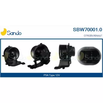 Pulseur d'air habitacle SANDO SBW70001.0