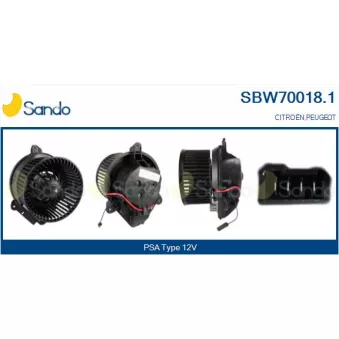 SANDO SBW70018.1 - Pulseur d'air habitacle