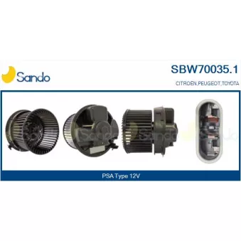 SANDO SBW70035.1 - Pulseur d'air habitacle