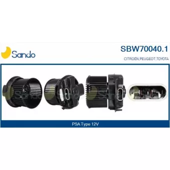 Pulseur d'air habitacle SANDO OEM 871030H021