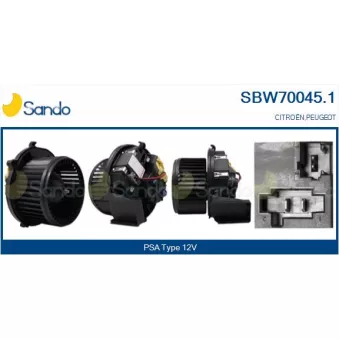 Pulseur d'air habitacle SANDO SBW70045.1
