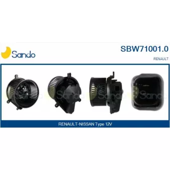 Pulseur d'air habitacle SANDO OEM 7701035892