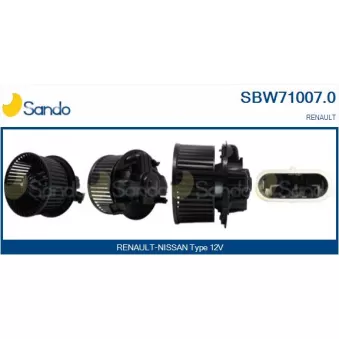 Pulseur d'air habitacle SANDO OEM 7701062226
