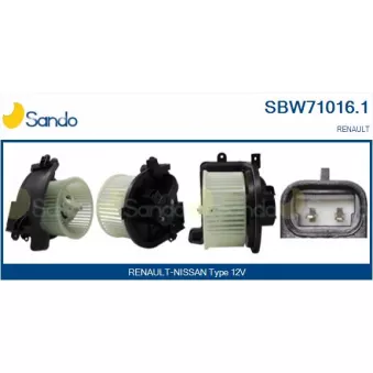 Pulseur d'air habitacle SANDO OEM 7701045554