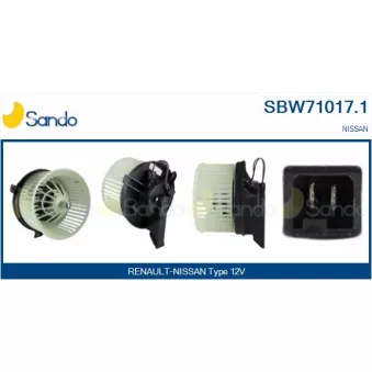 Pulseur d'air habitacle SANDO SBW71017.1