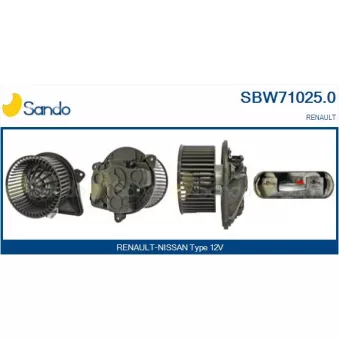 Pulseur d'air habitacle SANDO OEM 7701050309