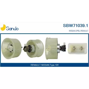 Pulseur d'air habitacle SANDO OEM 2761400QAA