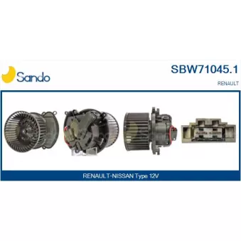 Pulseur d'air habitacle SANDO OEM 272109954R