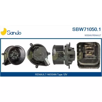 Pulseur d'air habitacle SANDO OEM 2720500QAC