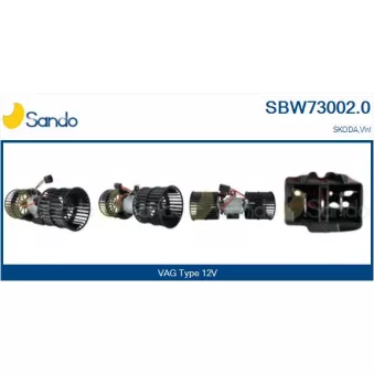 Pulseur d'air habitacle SANDO OEM 6U0819021