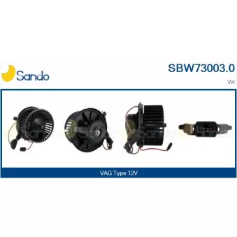 Pulseur d'air habitacle SANDO OEM 1H1819021