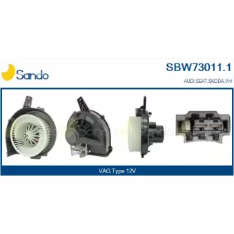 Pulseur d'air habitacle SANDO OEM 6R1819015A