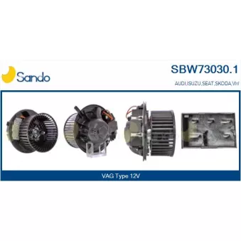 Pulseur d'air habitacle SANDO OEM 1K1820015L
