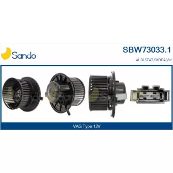 Pulseur d'air habitacle SANDO OEM 1K1819015D
