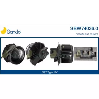 Pulseur d'air habitacle SANDO OEM 77364090