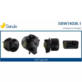 Pulseur d'air habitacle SANDO OEM 77364090