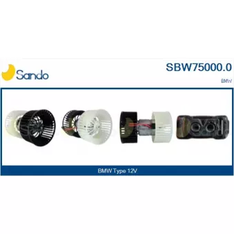 Pulseur d'air habitacle SANDO OEM 64118372797