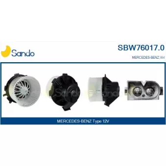 Pulseur d'air habitacle SANDO OEM 2E0819987