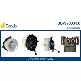 Pulseur d'air habitacle SANDO OEM A2118300408