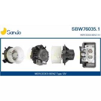 Pulseur d'air habitacle SANDO OEM 2E0819987A
