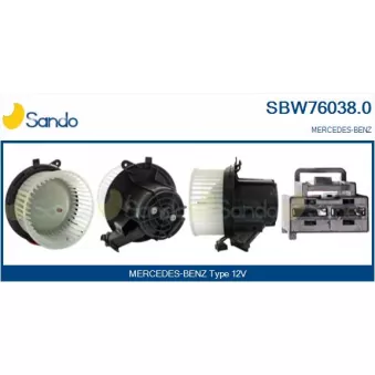 Pulseur d'air habitacle SANDO SBW76038.0