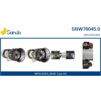 Pulseur d'air habitacle SANDO SBW76045.0
