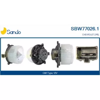 Pulseur d'air habitacle SANDO SBW77026.1