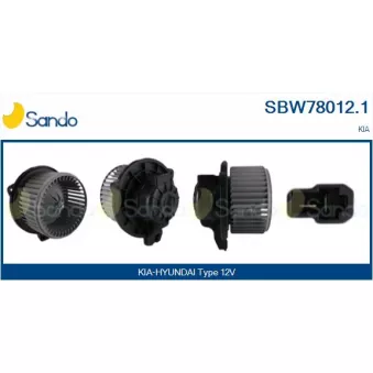 Pulseur d'air habitacle SANDO SBW78012.1