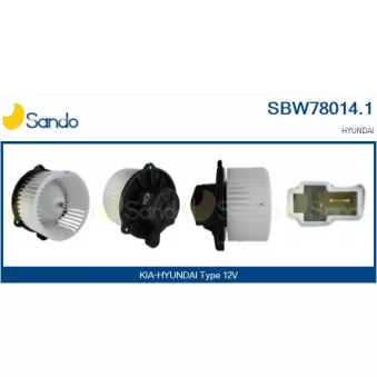 Pulseur d'air habitacle SANDO OEM 971121C000