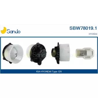 Pulseur d'air habitacle SANDO SBW78019.1