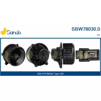 Pulseur d'air habitacle SANDO SBW78030.0
