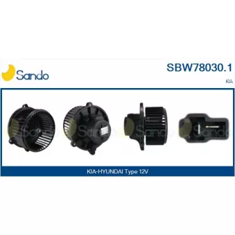 Pulseur d'air habitacle SANDO SBW78030.1