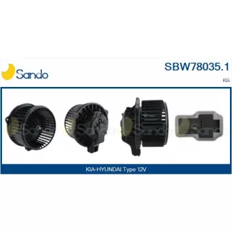 Pulseur d'air habitacle SANDO SBW78035.1